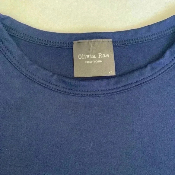 Olivia Rae Navy Blue Shirt - Picture 2 of 3